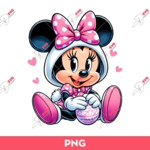 Easter Minnie Mouse PNG, Disney Happy Easter PNG, Minnie Easter PNG