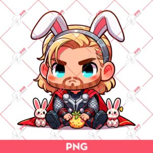 Easter Thor Bunny PNG, Thor Avengers Bunny Easter PNG