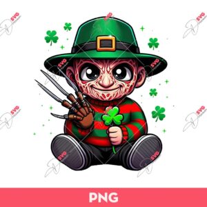 Freddy St Patricks PNG, Horror Freddy Patricks PNG, St Patricks Day PNG