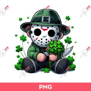 Jason Voorhees St Patricks PNG, Happy Saint Patricks Day PNG, Horror Patricks PNG