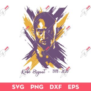 Kobe Scribbles Lakers Basketball SVG, Kobe Scribbles Basketball SVG, LA Lakers SVG PNG