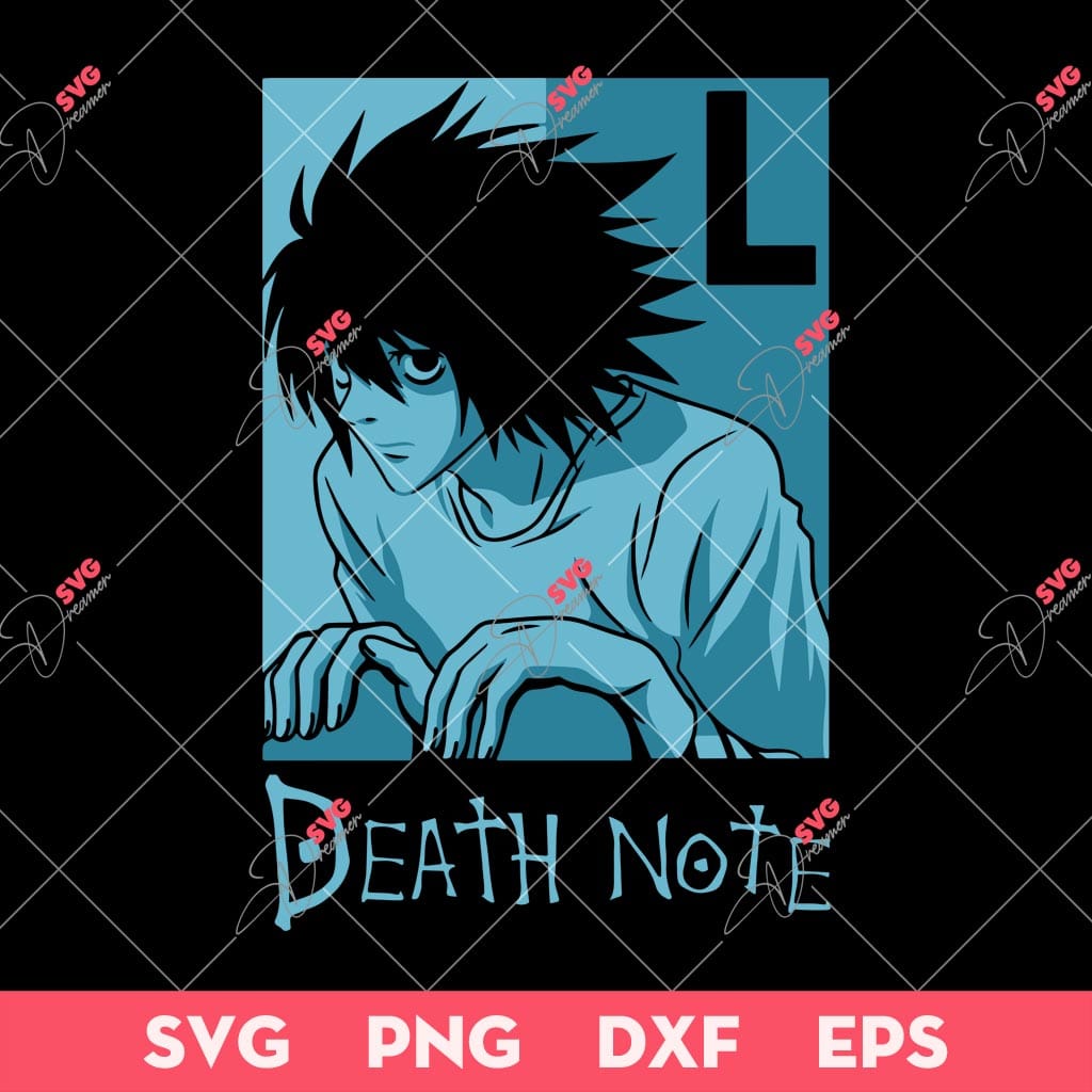 L Lawliet SVG, Death Note SVG, Manga And Anime SVG 1 L Lawliet SVG, Death Note SVG, Manga And Anime SVG