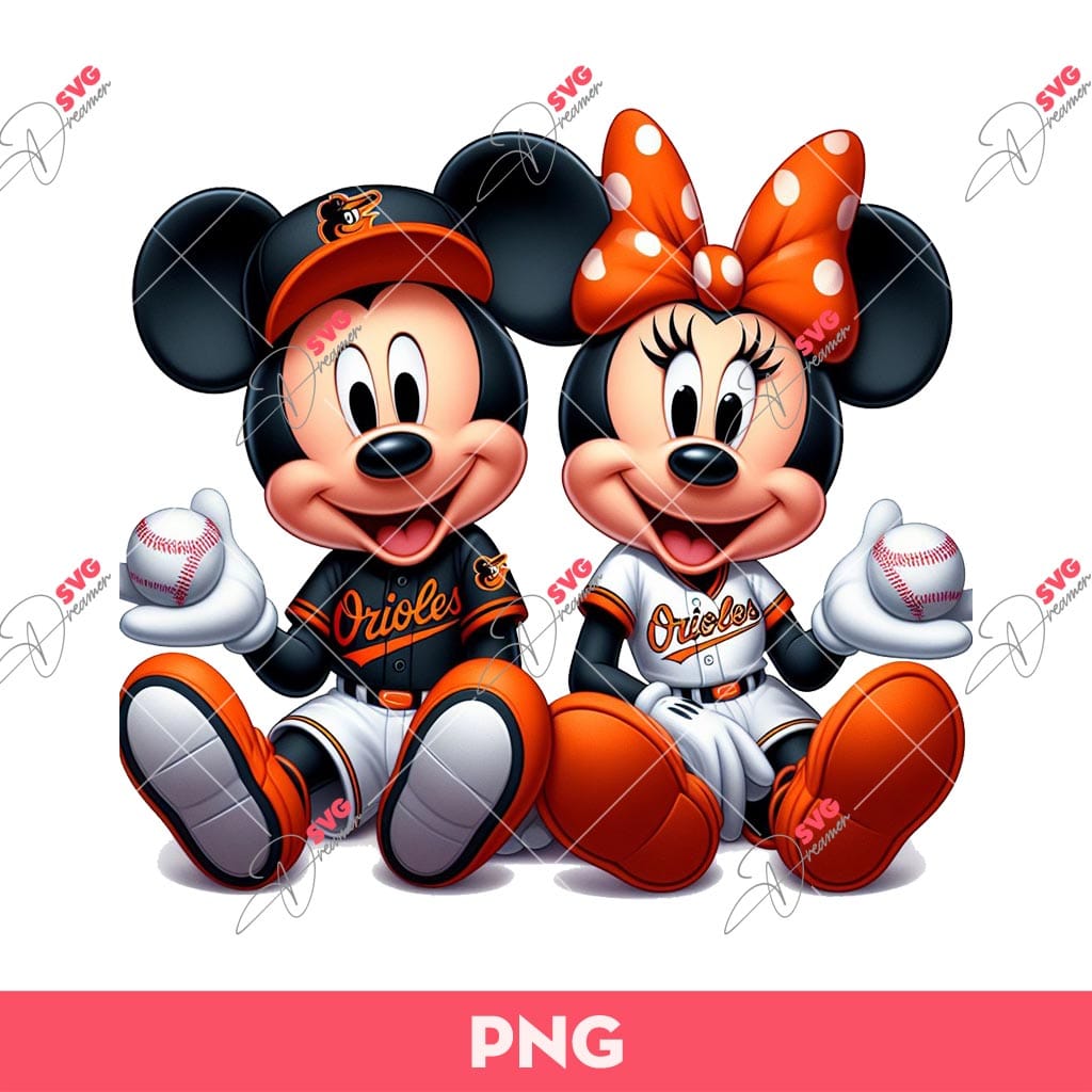 Mickey And Minnie Baltimore Orioles PNG, Disney Mouse Baseball Fan PNG 1 Mickey And Minnie Baltimore Orioles PNG, Disney Mouse Baseball Fan PNG
