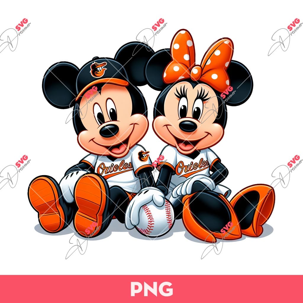 Mickey Minnie Baltimore Orioles Baseball PNG, Disney Baseball PNG 1 Mickey Minnie Baltimore Orioles Baseball PNG, Disney Baseball PNG