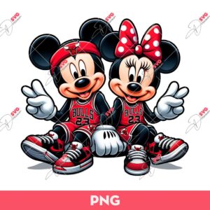 Bundle Mickey Minnie Basketball Sport PNG, Bundle Disney Basketball Teams PNG (Over 15 Designs) 29 Mickey Minnie Chicago Bulls Basketball PNG, Disney Basketball PNG, Mickey And Minnie Sport PNG