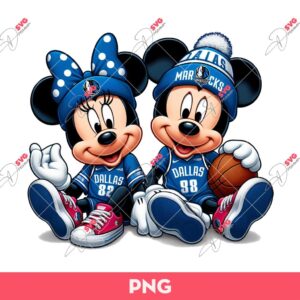 Bundle Dallas Mavericks PNG, Cartoon Characters NBA Mavericks Basketball PNG Bundle 73 Mickey Minnie Dallas Mavericks Basketball PNG, Disney Mouse Mavericks PNG