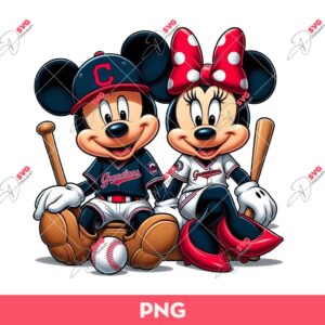 Bundle Mickey Minnie Sport Baseball Football Basketball PNG, Disney Mickey Minnie Sport Fans PNG (Over 40 Designs) 62 Mickey Minnie Fan Cleveland Guardians Baseball PNG, Disney Mouse Baseball PNG
