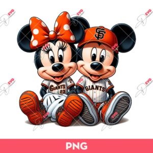 Bundle Mickey Minnie Sport Baseball Football Basketball PNG, Disney Mickey Minnie Sport Fans PNG (Over 40 Designs) 69 Mickey Minnie Fan Giants Baseball PNG, Disney Mouse San Francisco Giants PNG