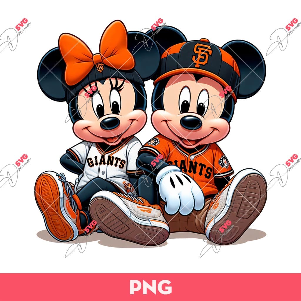 Minnie And Mickey San Francisco Giants Baseball PNG, Disney Mouse Baseball PNG 1 Minnie And Mickey San Francisco Giants Baseball PNG, Disney Mouse Baseball PNG