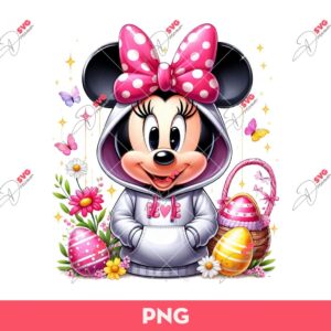Minnie Easter PNG, Disney Minnie Mouse Happy Easter PNG