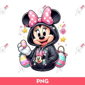 Minnie Mouse Easter PNG, Disney Happy Easter PNG