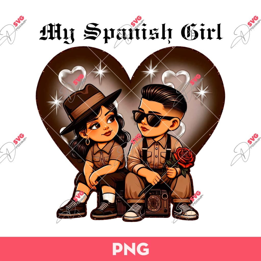 My Spanish Girl Old School Chicano PNG, Chicano Couple PNG 1 My Spanish Girl Old School Chicano PNG, Chicano Couple PNG