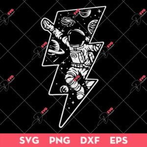 Power Spaceman SVG, Astronaut In Space SVG