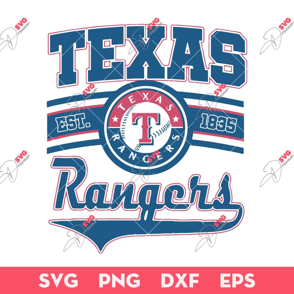 Texas Rangers EST 1935 SVG, Texas Rangers Baseball SVG PNG 1 Texas Rangers EST 1935 SVG, Texas Rangers Baseball SVG PNG
