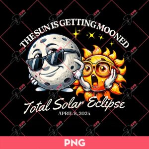 The Sun Is Getting Mooned PNG, Total Solar Eclipse April 2024 PNG