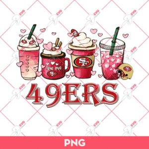 True Love 49Ers Coffee PNG, Football Coffee PNG, 49ers NFL Coffee PNG