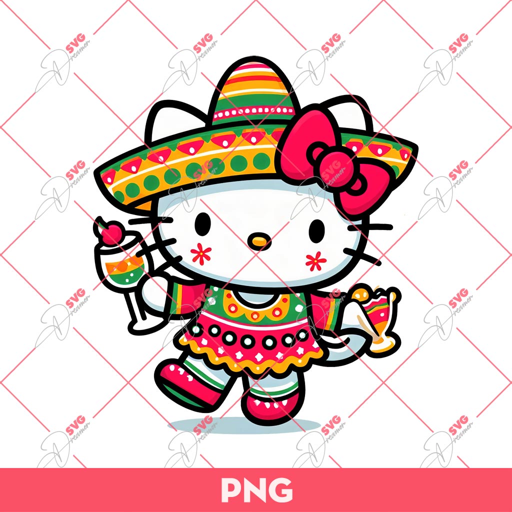 Bundle Hello Kitty Cinco De Mayo PNG, Mexican Hello Kitty Bundle PNG 4 Bundle Hello Kitty Cinco De Mayo PNG, Mexican Hello Kitty Bundle PNG