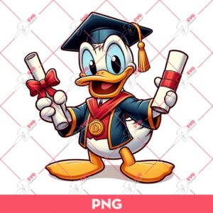 Bundle Donald Duck Graduation 2024 PNG, Disney Characters Senior 2024 PNG 9 4 8