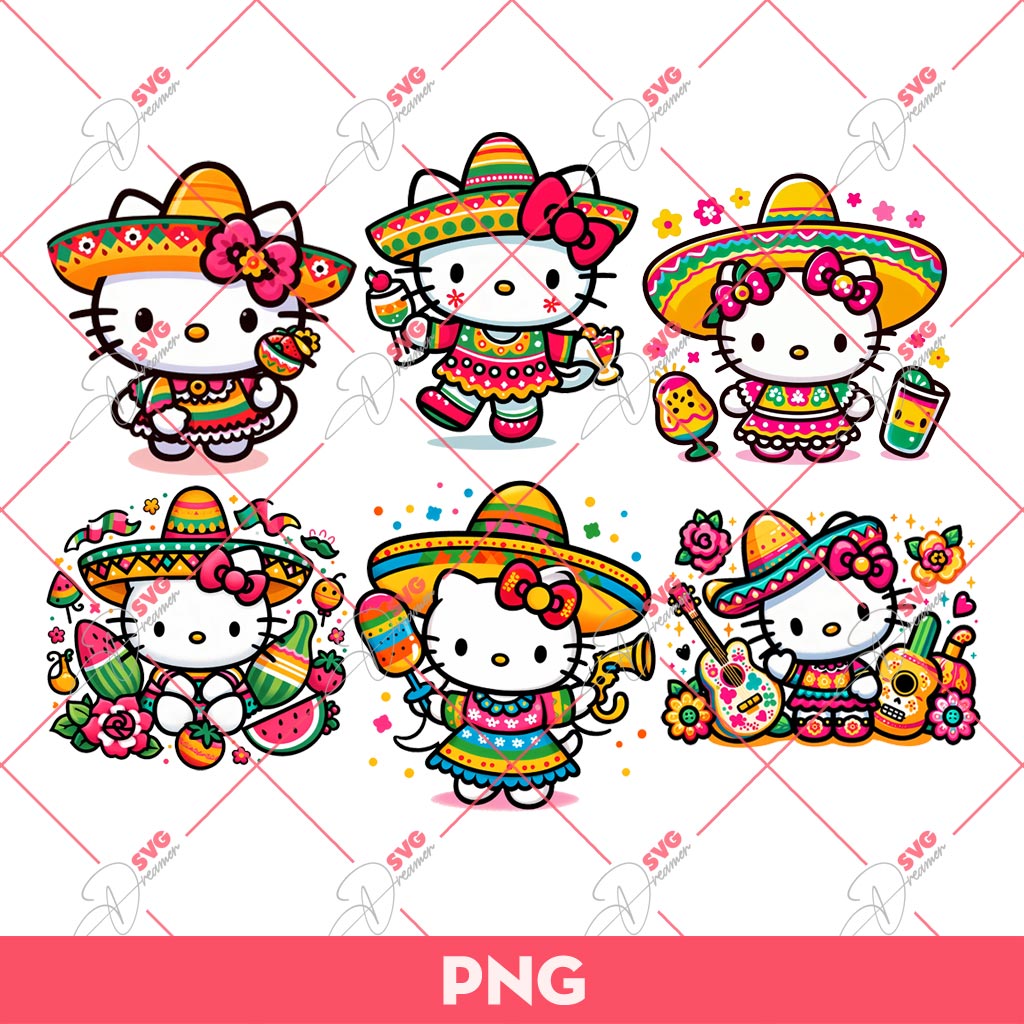 Bundle Hello Kitty Cinco De Mayo PNG, Mexican Hello Kitty Bundle PNG 1 Bundle Hello Kitty Cinco De Mayo PNG, Mexican Hello Kitty Bundle PNG