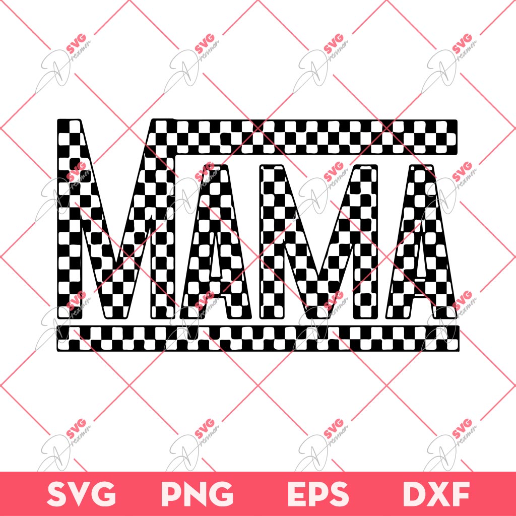 Checkered Mama SVG, Mothers Day SVG 2 Checkered Mama SVG, Mothers Day SVG