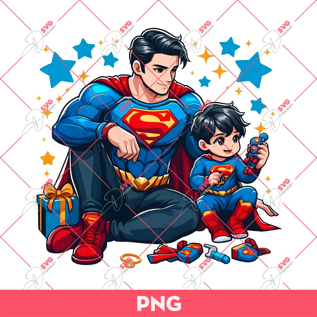 Dad And Son Superman PNG, Father Superhero PNG, Fathers Day PNG 1 Dad And Son Superman PNG, Father Superhero PNG, Fathers Day PNG