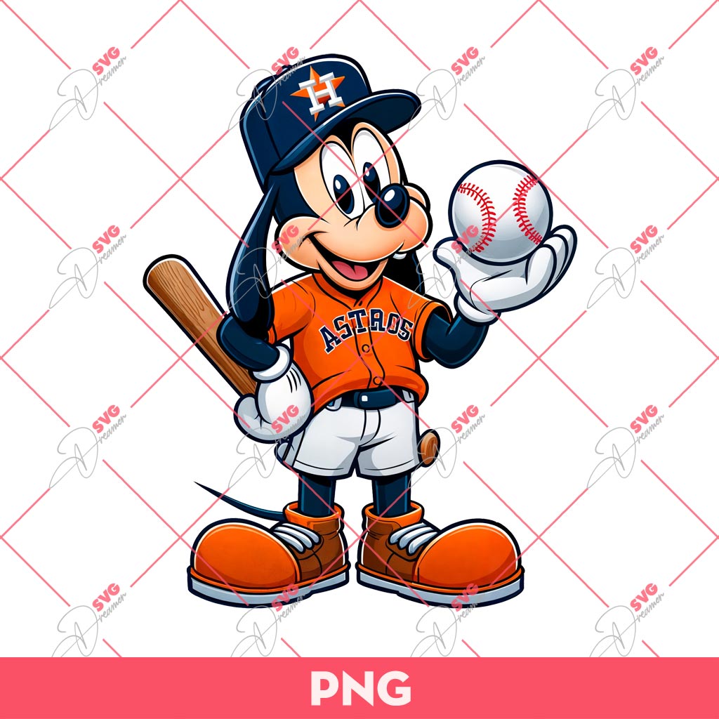 Goofy Houston Astros Baseball PNG, Disney Goofy Baseball PNG 1 Goofy Houston Astros Baseball PNG, Disney Goofy Baseball PNG