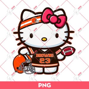 Bundle Cleveland Browns NFL PNG, Football Browns Cartoon Characters Bundle PNG 43 Hello Kitty Cleveland Browns NFL Football PNG, Kitty Cleveland Browns PNG, Hello Kitty Football PNG