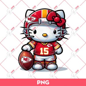 Hello Kitty Kansas City Chiefs NFL Football PNG, Kitty Chiefs PNG, Hello Kitty Football PNG