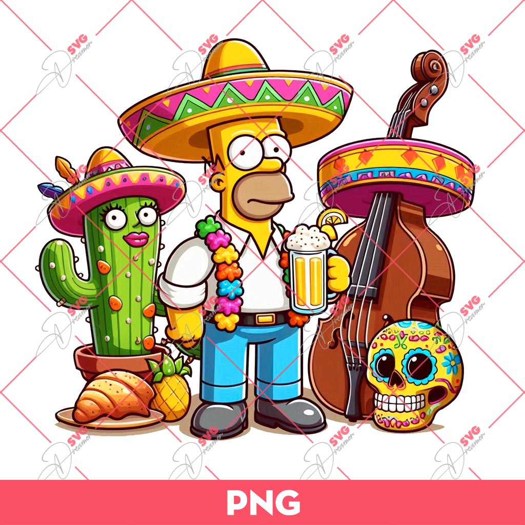 Homer Simpson Cinco De Mayo PNG, The Simpson PNG, Cinco De Mayo PNG 1 Homer Simpson Cinco De Mayo PNG, The Simpson PNG, Cinco De Mayo PNG
