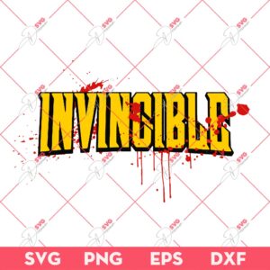Invincible SVG PNG, Invincible Blood Spatter SVG