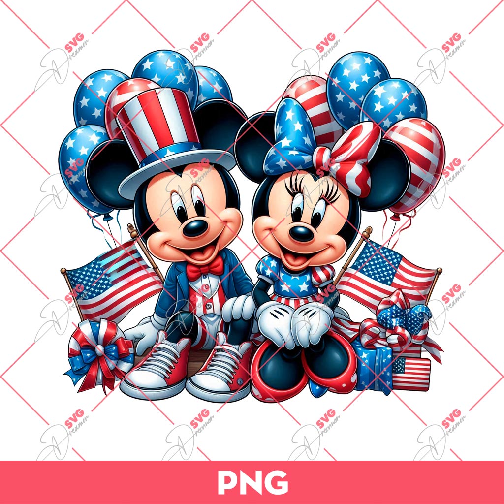 Mickey Minnie 04th Of July PNG, Independence Day PNG 1 Mickey Minnie 04th Of July PNG, Independence Day PNG