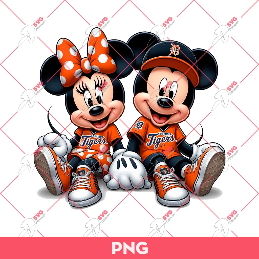 Minnie And Mickey Detroit Tigers Baseball PNG, Disney Mouse Baseball PNG 1 Minnie And Mickey Detroit Tigers Baseball PNG, Disney Mouse Baseball PNG