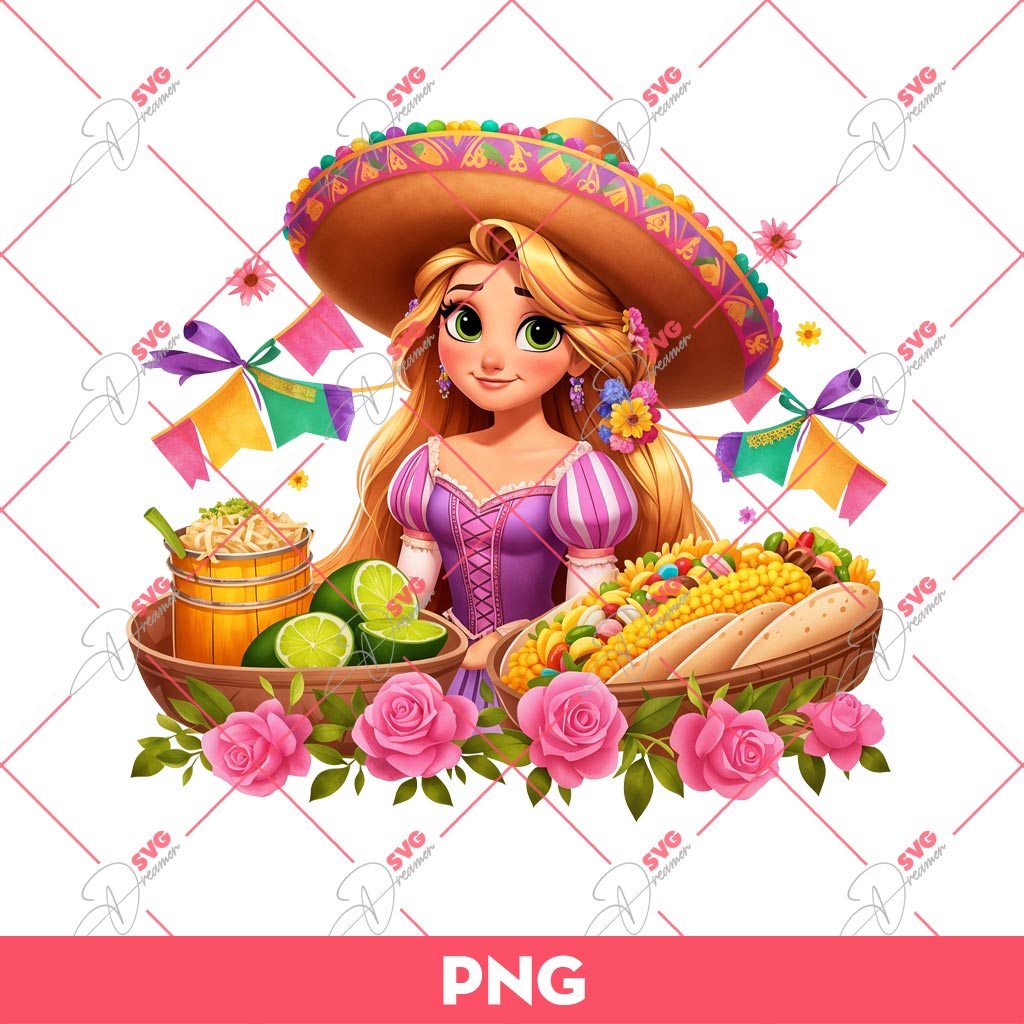 Rapunzel Princess Cinco De Mayo PNG, Rapunzel Mexico Festival PNG 1 Rapunzel Princess Cinco De Mayo PNG, Rapunzel Mexico Festval PNG