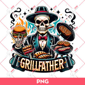 Skeleton Grill Father PNG, Dad Joke Grillfather PNG, Fathers Day PNG