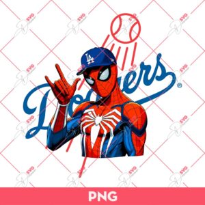 Spider Man Dodgers PNG, Spider Man Baseball PNG, Superhero MLB Sport PNG