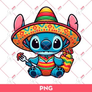 Stitch Cinco De Mayo PNG, Mexican Stitch PNG