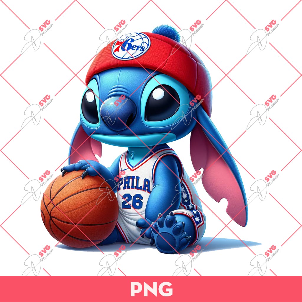 Stitch Philadelphia 76ers PNG, Stitch NBA 76ers PNG, Stitch Basketball PNG 1 Stitch Philadelphia 76ers PNG, Stitch NBA 76ers PNG, Stitch Basketball PNG