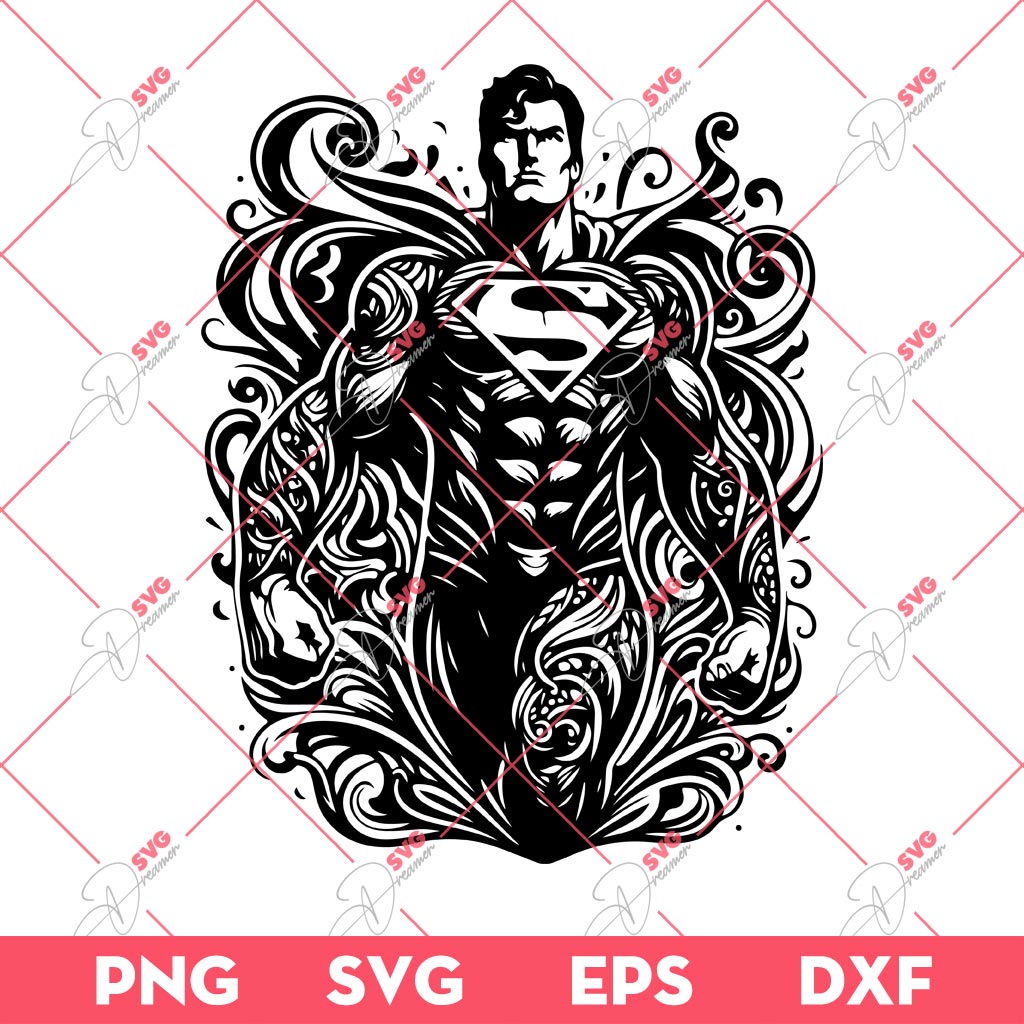 Superman Mandala SVG, Superhero Mandala SVG, Enchanted Rose SVG PNG 1 Superman Mandala SVG, Superhero Mandala SVG, Enchanted Rose SVG PNG
