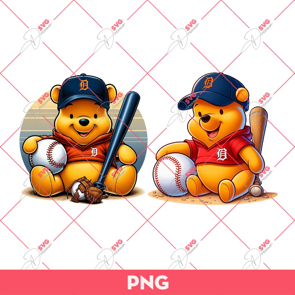 Winnie The Pooh Baseball PNG, Winnie The Pooh Detroit Tigers PNG 1 Winnie The Pooh Baseball PNG, Winnie The Pooh Detroit Tigers PNG