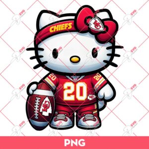 Hello Kitty Kansas City Chiefs PNG, Kitty Football NFL PNG