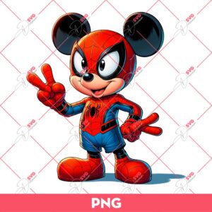 Mickey Spiderman PNG, Spiderman Mickey Mouse PNG, Disney Superhero PNG