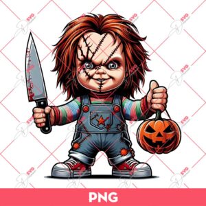 Chucky Halloween PNG, Horror Movie Character PNG
