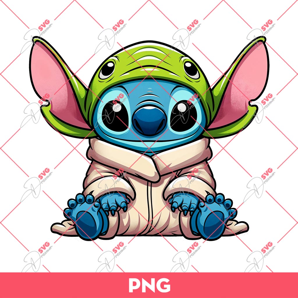 Baby Yoda Stitch PNG, Stitch Star Wars PNG 1 Baby Yoda Stitch PNG, Stitch Star Wars PNG
