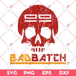 The Bad Batch SVG PNG, Skull Bad Batch Star Wars SVG PNG EPS DXF