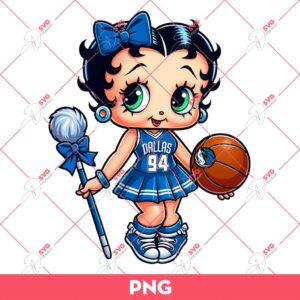 Bundle Cute Betty Boop PNG, Bundle Betty Boop Sport NBA MLB NFL (Over 50 Designs) 84 Betty Boop Dallas Mavericks PNG, Cute Betty Boop Basketball PNG