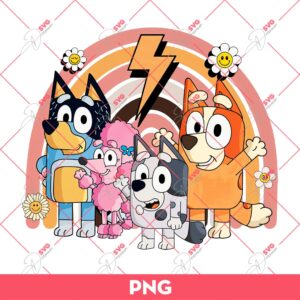 Bluey Family PNG, Bluey Friends PNG