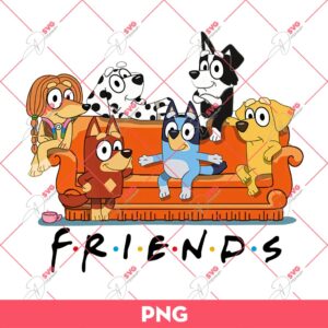 Bluey Friends PNG, Bluey PNG, Bluey Bingo Muffin And Friends PNG