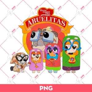 Bluey Here Come The Abluelitas PNG, Bluey Friends PNG