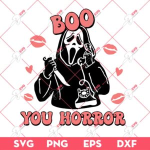 Boo You Horror Ghostface SVG PNG, Horror Characters Movie SVG PNG, Happy Halloween SVG PNG