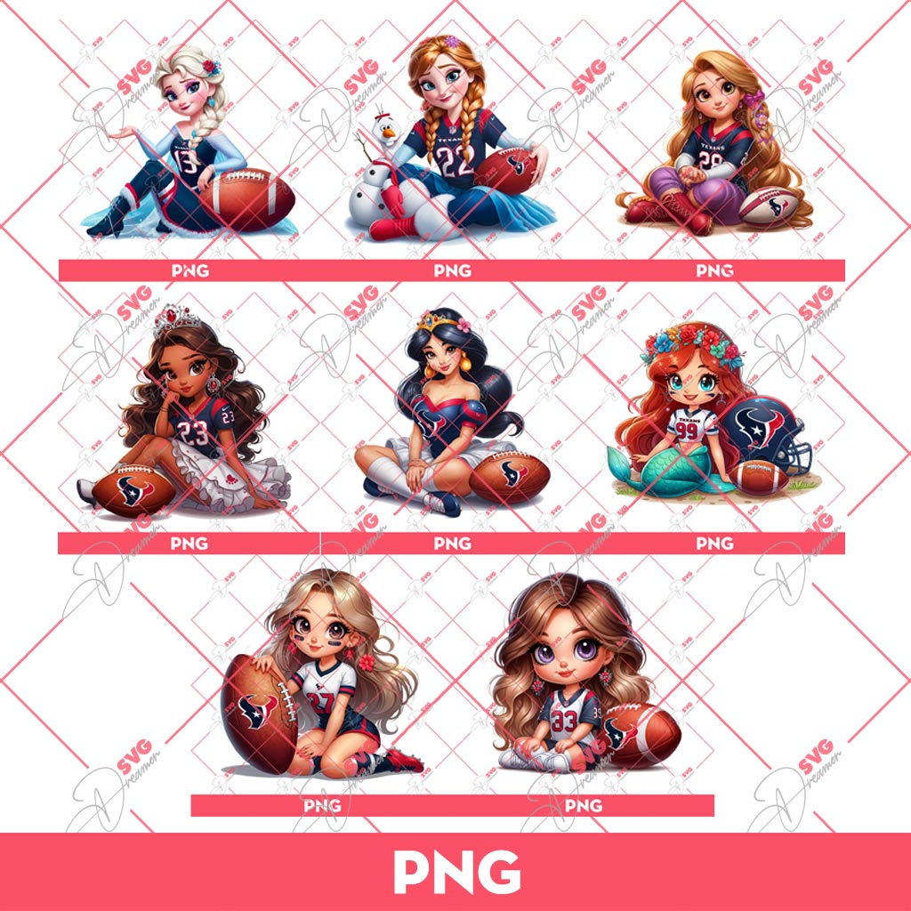 Bundle Disney Princess Houston Texans PNG, Cute Girls Houston Texans PNG Bundle 1 Bundle Disney Princess Houston Texans PNG, Cute Girls Houston Texans PNG Bundle